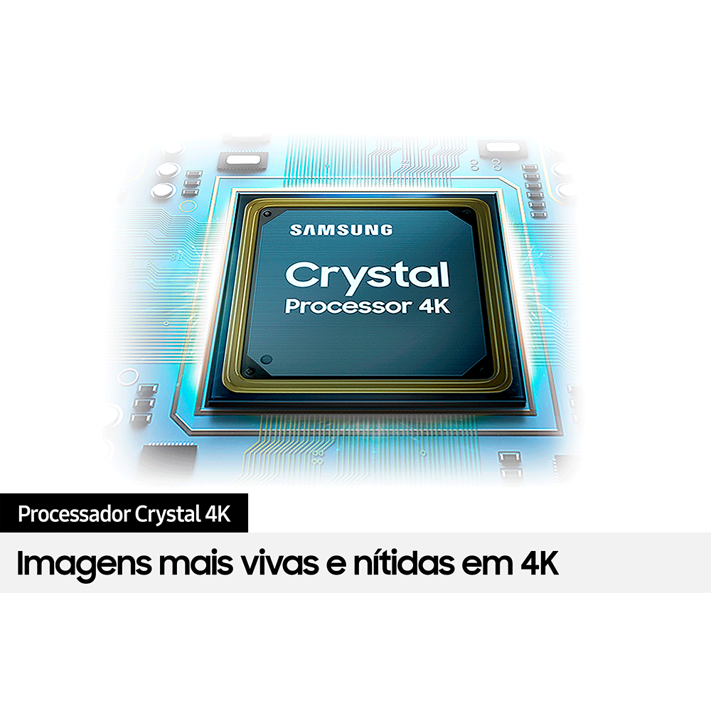 Samsung Smart TV 43" UHD 4K 43CU7700, Processador Crystal 4K, Gaming ...