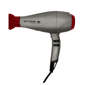 Secador Gama Italy Prime Titanio 3D 2.300W, Cinza/Vermelho | 127V DF - 691490