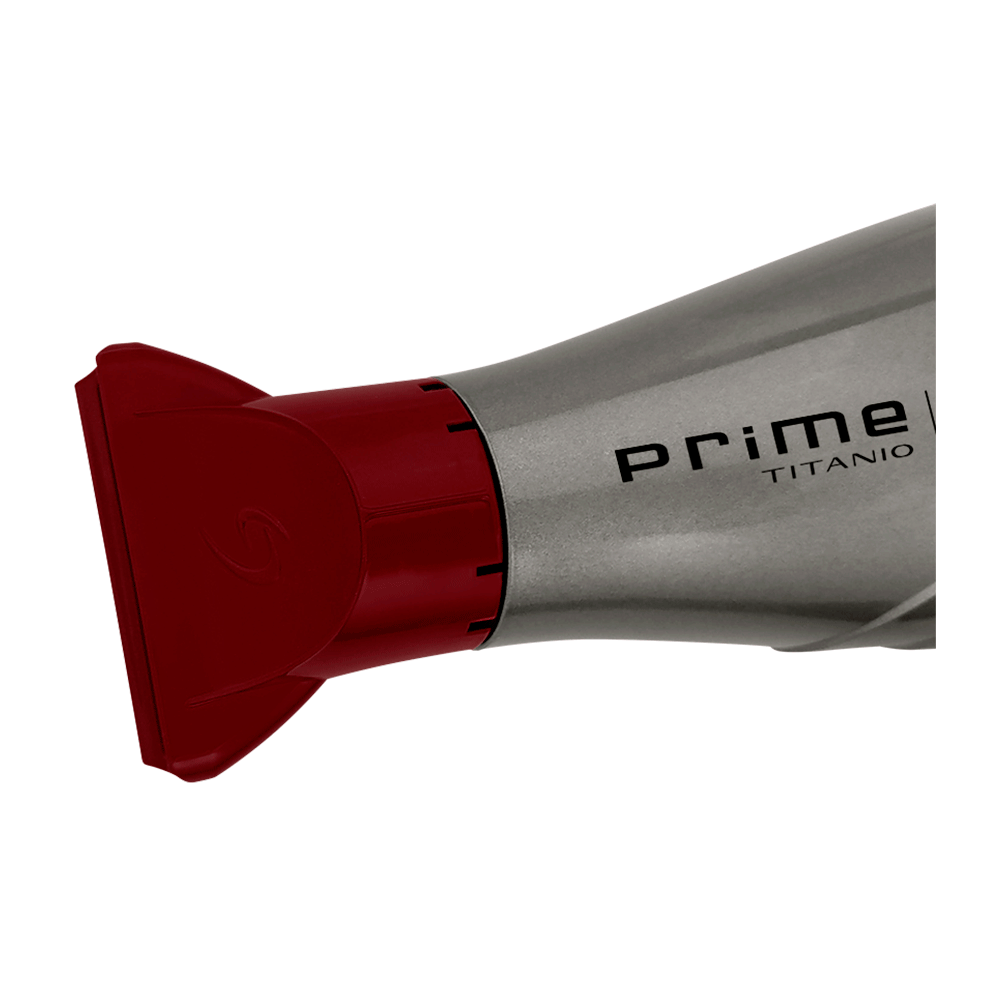 Secador Gama Italy Prime Titanio 3D 2.300W, Cinza/Vermelho | 127V