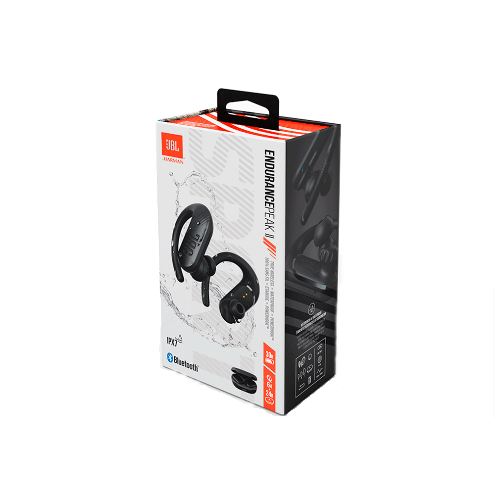 Fone De Ouvido Jbl Endurance Peak II Bluetooth sem fio Preto