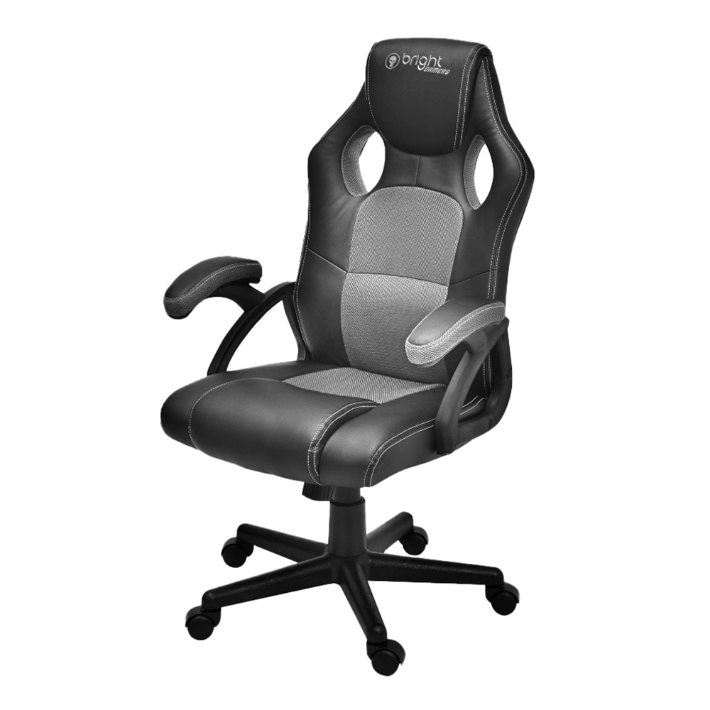 Cadeira Gamer Bright - CD105 | Preto/Cinza Artigo: 15061 - Fujioka