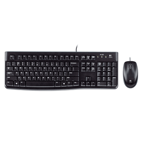 Combo Logitech Teclado e Mouse MK120 | Preto DF - 580875 Combo Logitech Teclado e Mouse MK120 | Preto DF - 580875