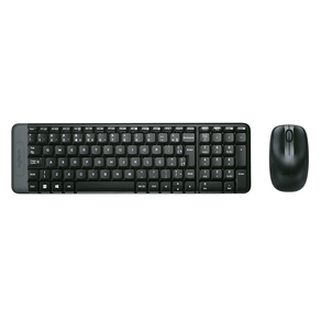 Combo Logitech Teclado E Mouse Mk220 Sem Fio | Preto DF - 581446 Combo Logitech Teclado E Mouse Mk220 Sem Fio | Preto DF - 581446