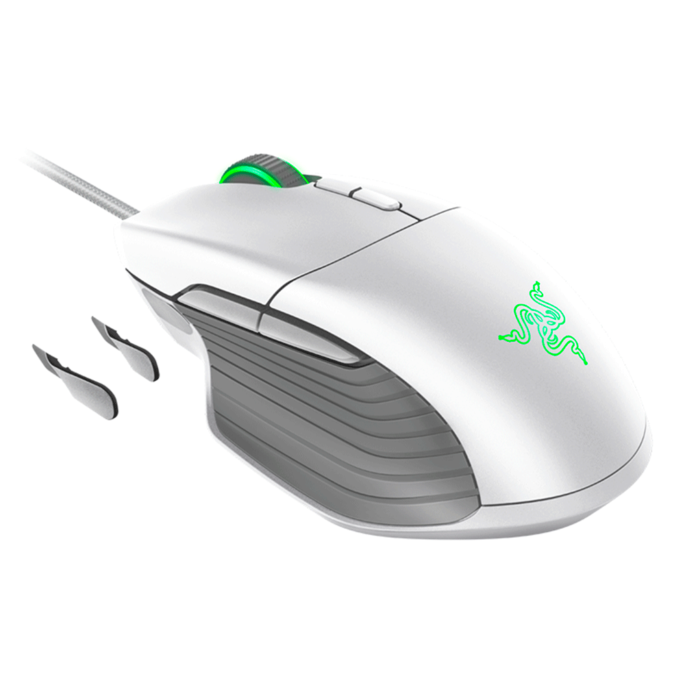 Mouse Razer Gamer Brasilisk Mercury | Branco - Fujioka Distribuidor