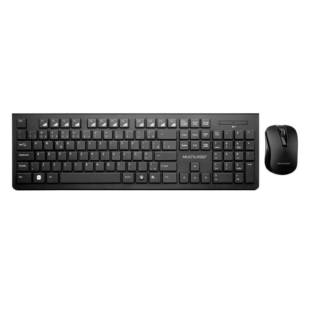Combo sem fio teclado e mouse Multilaser TC212 - Fujioka Distribuidor