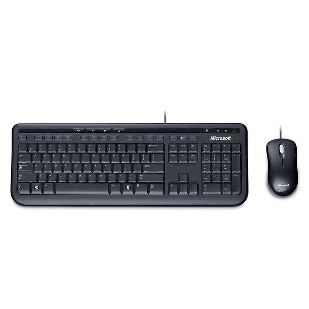 Combo com fio Teclado e Mouse Microsoft 600 - Fujioka Distribuidor