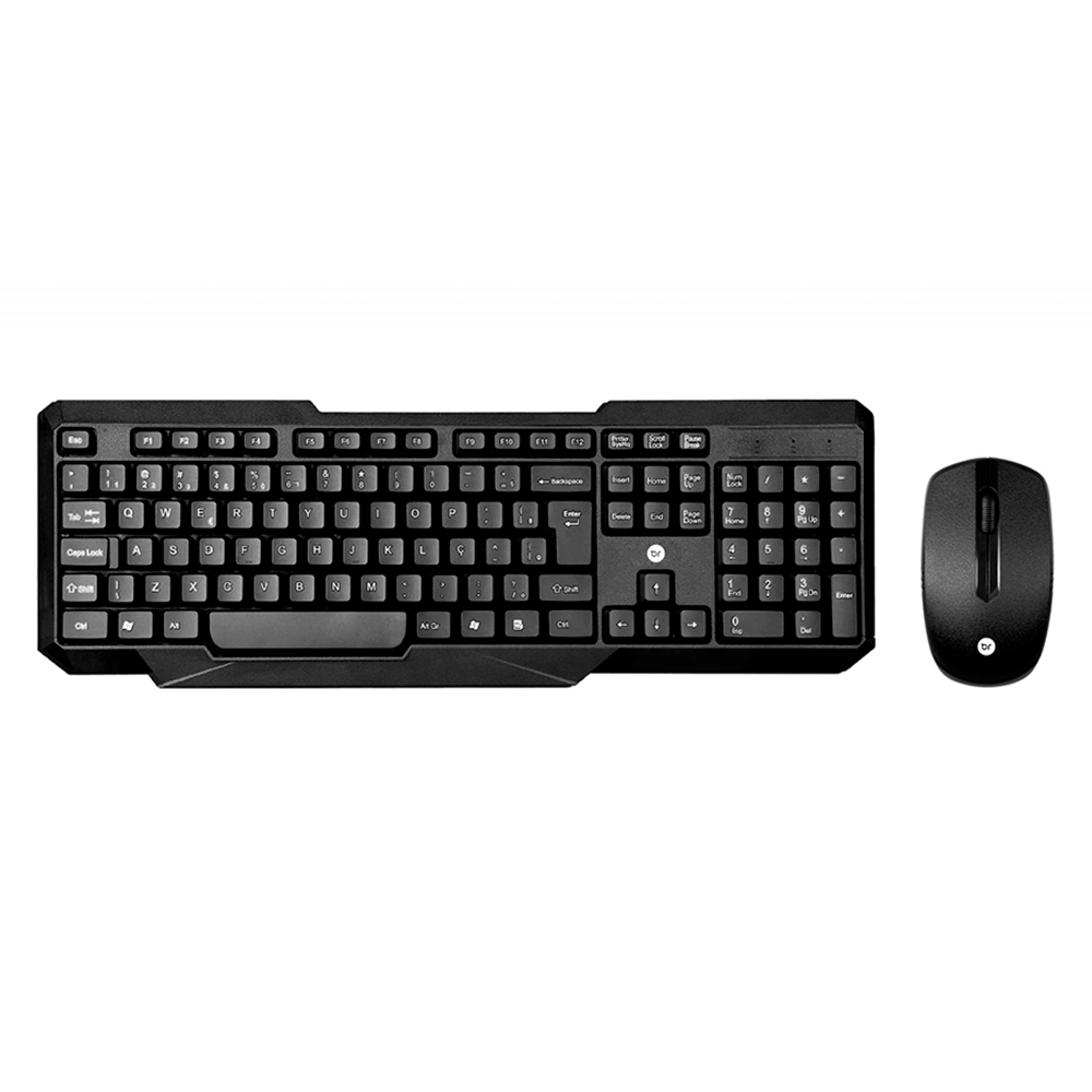 Combo Bright teclado e mouse sem fio 055 preto Artigo: 582210