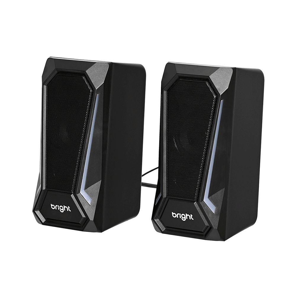 Caixa de Som Bright Pegasus USB 5Wx2 - CX002 | Preto Artigo