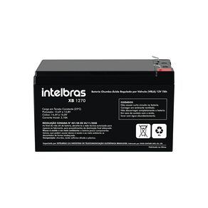 Bateria Intelbras VRLA 12V 7Ah XB1270 | Preto DF - 582281 Bateria Intelbras VRLA 12V 7Ah XB1270 | Preto DF - 582281