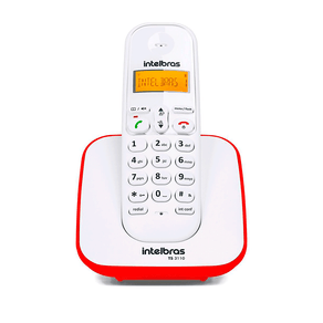 Telefone Intelbras TS3110 Sem Fio ID | Vermelho/Branco GO - 190291