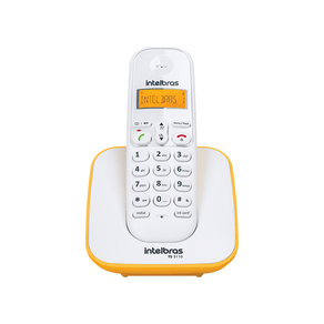 Telefone Sem Fio Intelbras TS3110 ID Branco / Amarelo GO - 190318