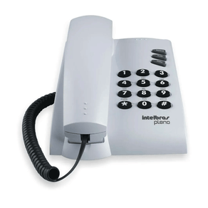 Telefone Intelbras Pleno Sem Chave De Bloqueio | Cinza DF - 190305 Telefone Intelbras Pleno Sem Chave De Bloqueio | Cinza DF - 190305