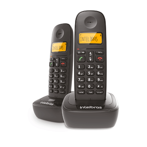 Telefone Sem Fio Intelbras TS 2512 com Identificador de Chamadas | Preto GO - 190339