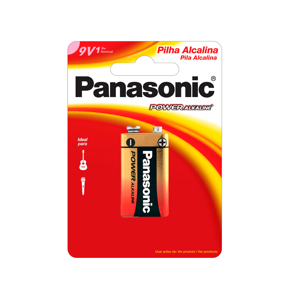 Bateria Panasonic Alcalina 6lf22xab/1b24 9v - Fujioka Distribuidor