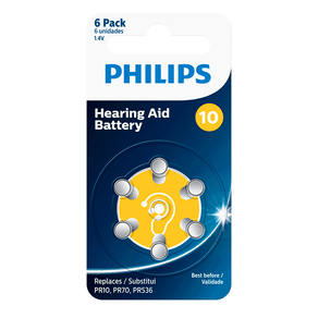 Bateria Philips auditiva Tipo 10 1.4V - ZA10B6A/59 |6 Unidades DF - 26505 Bateria Philips auditiva Tipo 10 1.4V - ZA10B6A/59 |6 Unidades DF - 26505