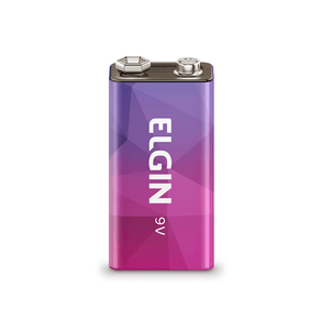 Bateria Elgin Recarregável 9V 250mAh, Blister com 1 Unidade GO - 26423