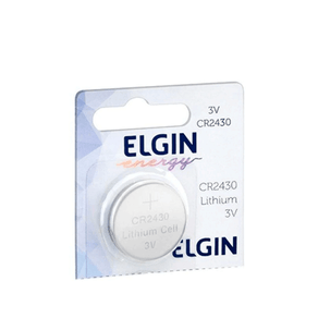 Bateria Elgin Lítio CR2430 3V | Venda Unitária DF - 26441 Bateria Elgin Lítio CR2430 3V | Venda Unitária DF - 26441