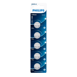 Bateria Philips Lítio CR206 - CR2016P5B/59 | Venda Unitária DF - 26498