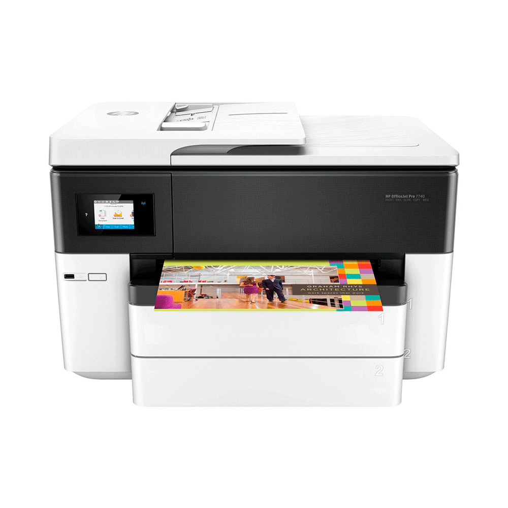 Impressora Multifuncional HP OfficeJet Pro 7740, Wi-Fi, USB e