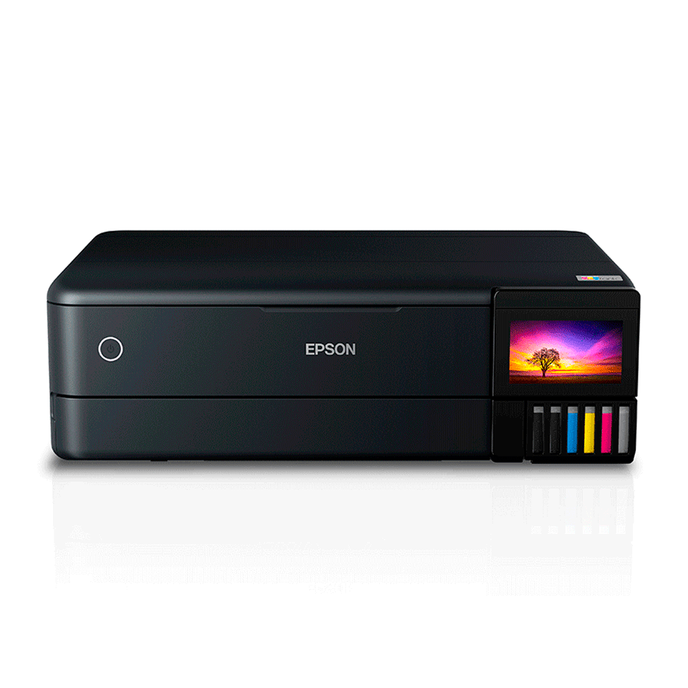 Impressora Multifuncional Epson EcoTank L8180, Wi-Fi 127V Preto
