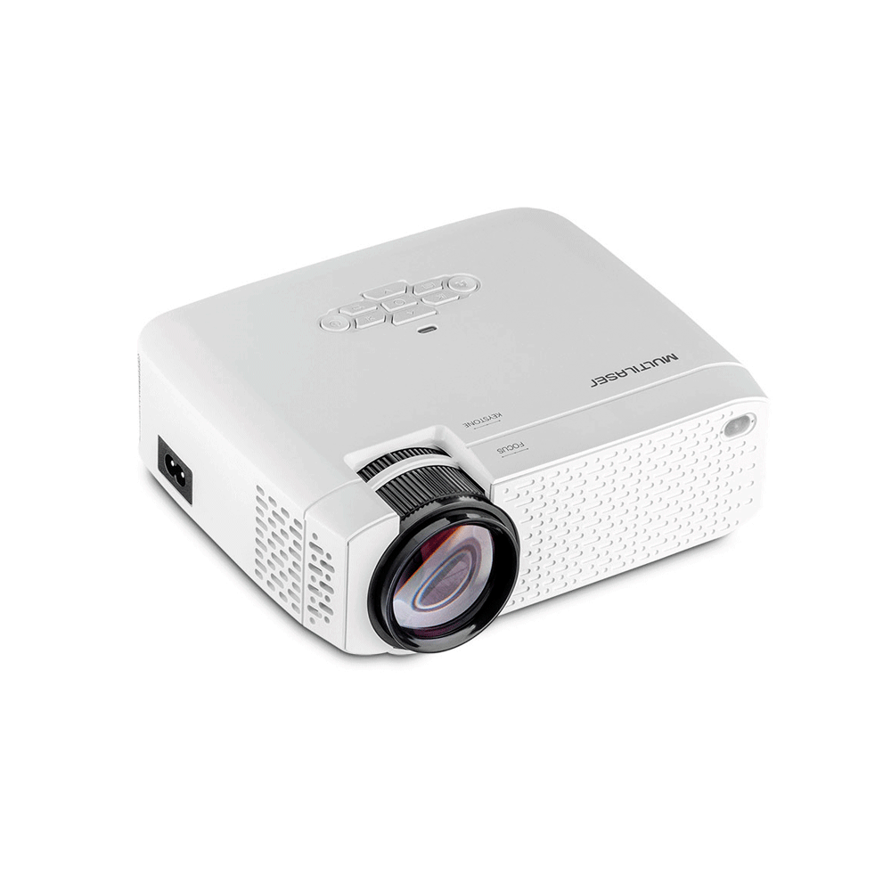 MILIUS Video Projector 本体 Smart Screen Multilaser Linux PJ002, 800X480p, 1800 Lumens