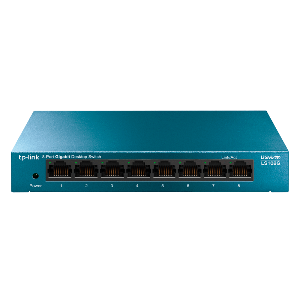 Switch de Mesa TP-Link Gigabit Lite Wave 8 Portas Ethernet 10/100