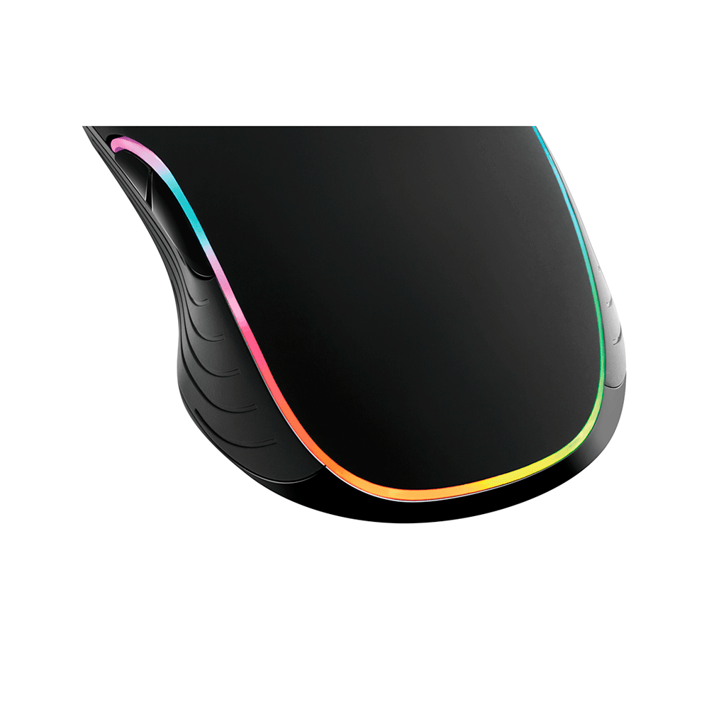 Mouse Xzone Gamer RGB 4800 DPI GMF-01, Ajuste de DPI e 7 Botões