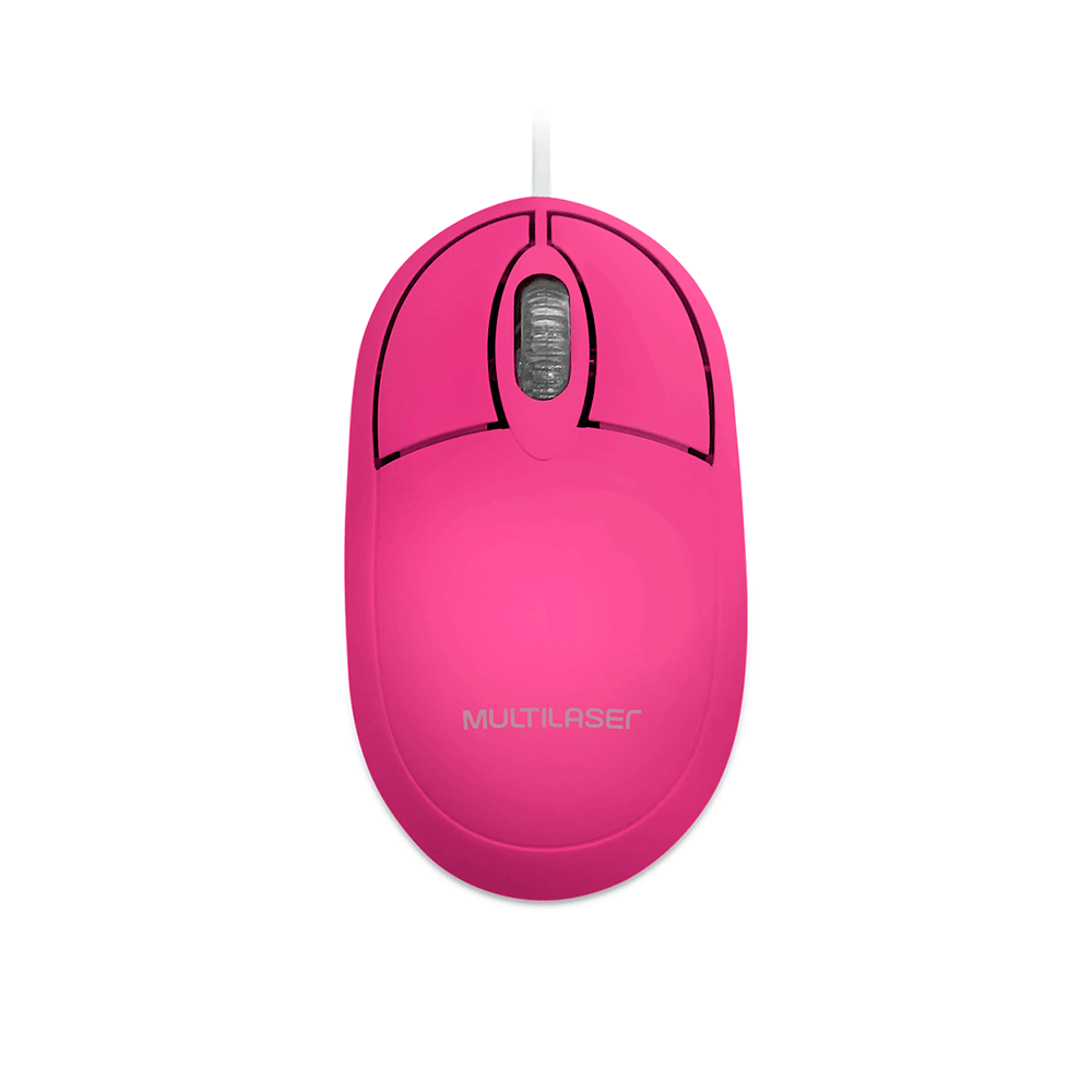 Mouse Multilaser Classic MO304 | Rosa