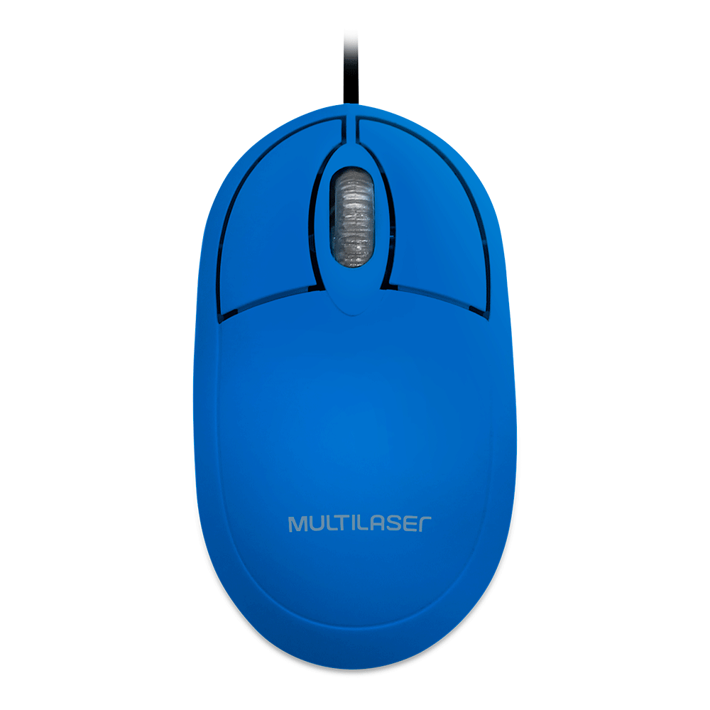 Mouse Multilaser Classic MO305 | Azul Artigo: 582038 - Fujioka