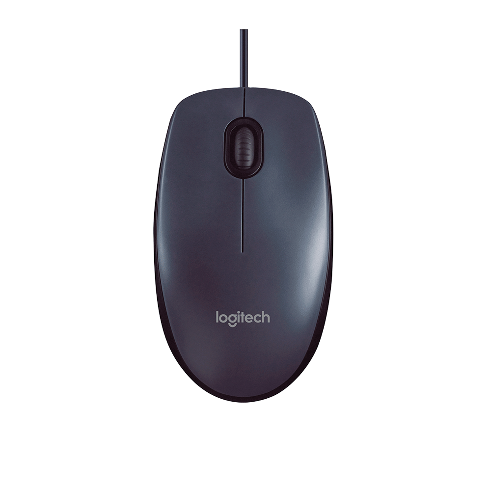 Mouse Logitech M100, com 1.000 DPI | Cinza/ Preto Artigo: 582451