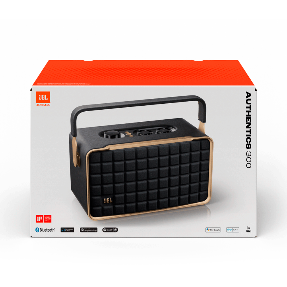 Caixa Bluetooth JBL Authentics 300, 50W RMS, Bivolt | Preto