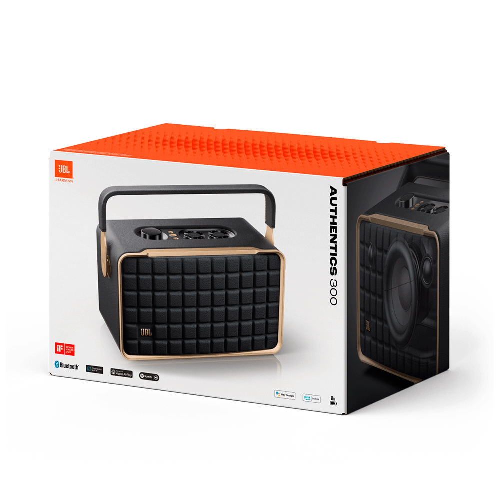 Caixa Bluetooth JBL Authentics 300, 50W RMS, Bivolt | Preto