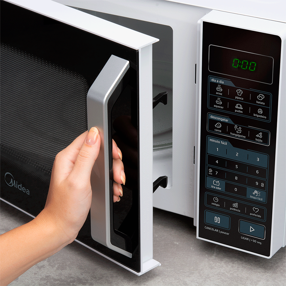 Micro-ondas Midea 35 Litros - MXSA35P 127V Branco / Preto