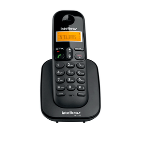 Telefone Sem Fio Intelbras TS3112 ID com 2 Ramais | Preto DF - 190268 Telefone Sem Fio Intelbras TS3112 ID com 2 Ramais | Preto DF - 190268