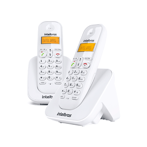 Telefone Sem Fio Intelbras TS3112 ID Com 2 Ramais | Branco DF - 190351