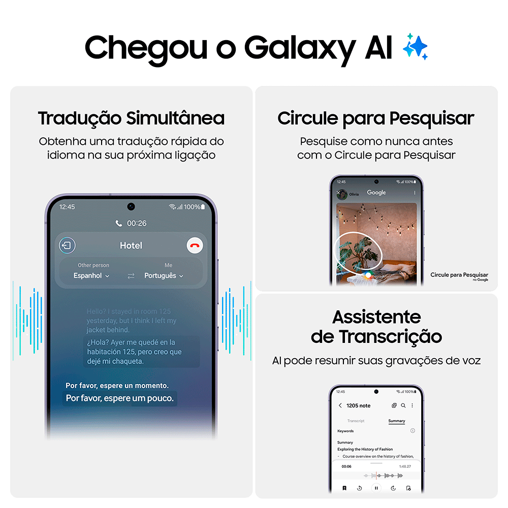 Smartphone Samsung Galaxy S24, 256GB, 8GB de RAM, Galaxy AI