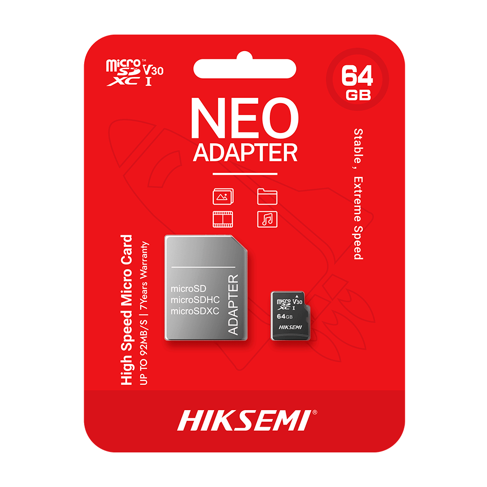 miko10kg10枚 Cartão de Memória Hiksemi NEO MicroSDHC/MicroSDXC Classe 10 UHS-I