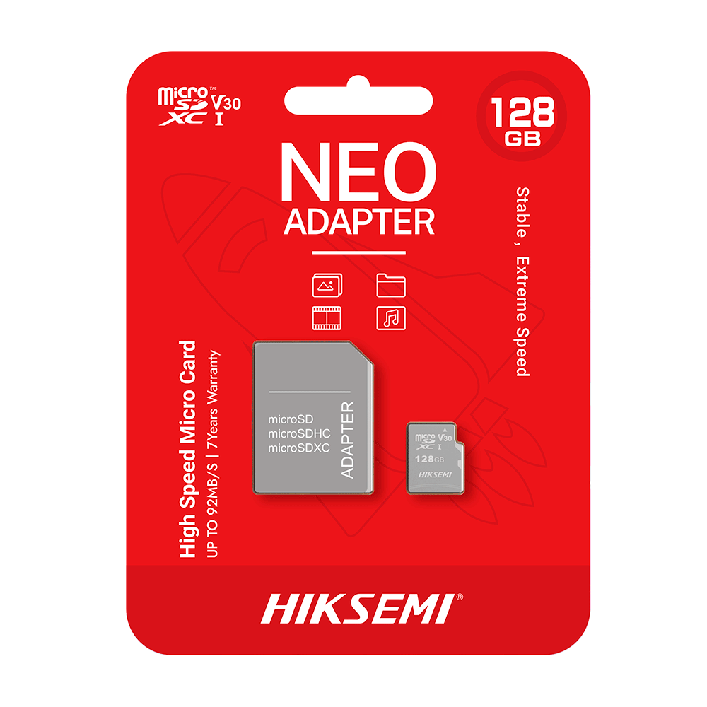 Cartão de Memória Hiksemi NEO MicroSDHC/MicroSDXC Classe 10 UHS-I