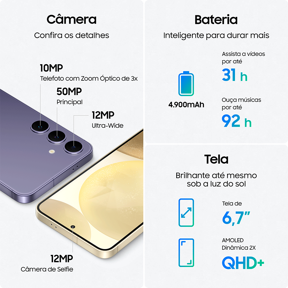 Smartphone Samsung Galaxy S24+, 256GB, 12GB de RAM, Galaxy AI
