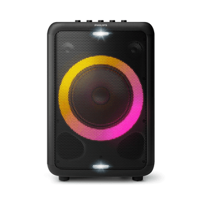Caixa de Som Bluetooth Philips Party Speaker TAX3208, Potência 800W, com Luzes e Bateria Recarregável, Preto | Bivolt DF - 286211