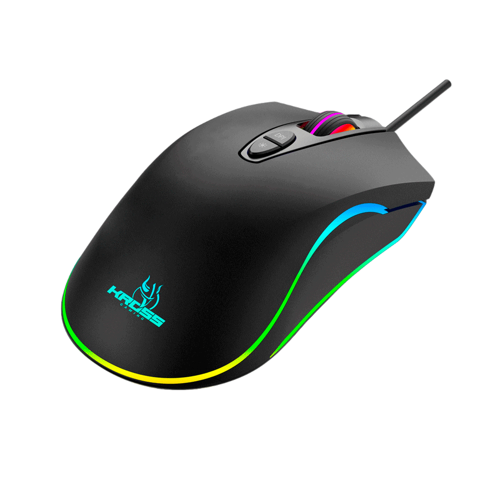 Mouse Gamer C/Fio Kross Gungnir, USB, 4800 DPI - KE-MG125 Preto