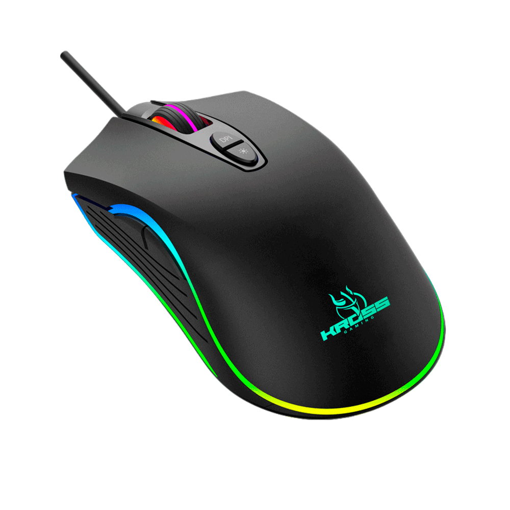 Mouse Gamer C/Fio Kross Gungnir, USB, 4800 DPI - KE-MG125 Preto