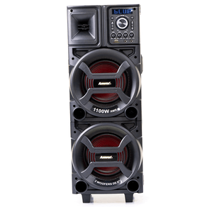 Caixa de Som Amplificada Amvox ACA 1101 Black Duplo 8, 1100W, Bluetooth, USB, Bivolt | Preta DF - 286216 Caixa de Som Amplificada Amvox ACA 1101 Black Duplo 8, 1100W, Bluetooth, USB, Bivolt | Preta DF - 286216