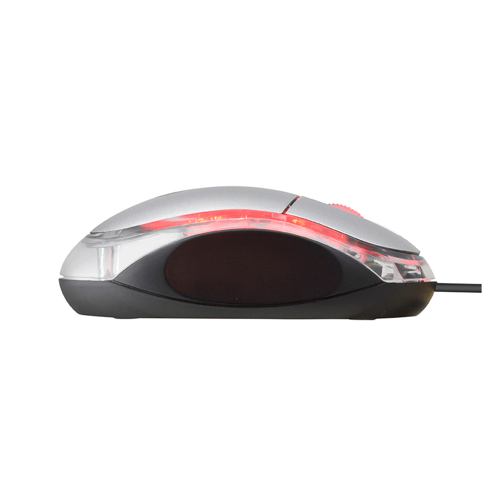 Mouse Bright USB, 800 DPI - 0107 | Preto/Cinza Artigo: 582742