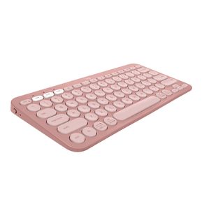 Teclado Logitech Peble Keys 2 K380S Sem Fio, Bluetooth | Rosê GO - 582752