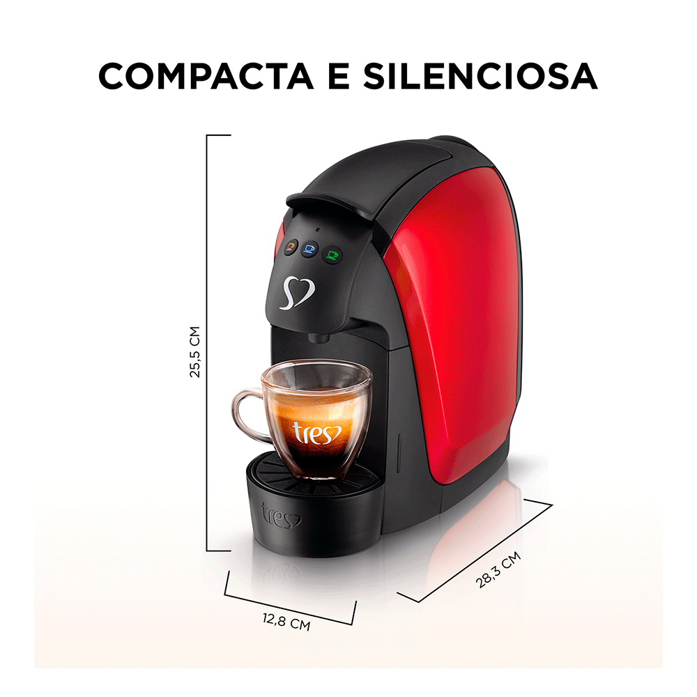 Cafeteira Espresso Três Corações Luna, Multibebidas, Automática