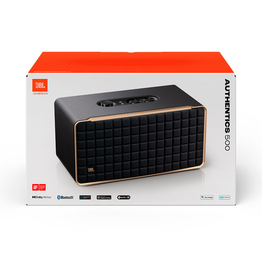 Caixa de Som Bluetooth JBL Authentics 500, 135W Bivolt Artigo