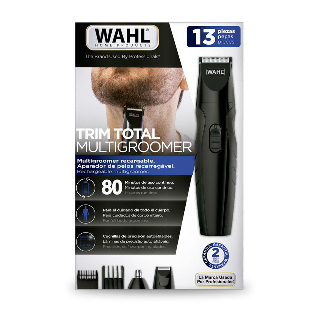 Aparador de Pelos Wahl Trim Total Multigroomer, Recarregável