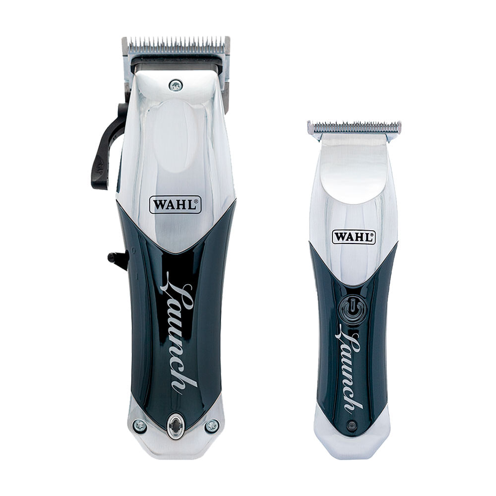 Combo Wahl Clipper com Máquina de corte e de Acabamento Launch