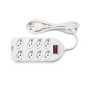Protetor Eletrônico Intelbras 8 Tomadas - EPE 1008+ | Branco DF - 268099